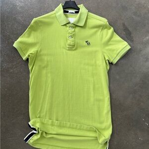 Abercrombie & Fitch Green Polo Shirt Classic Style